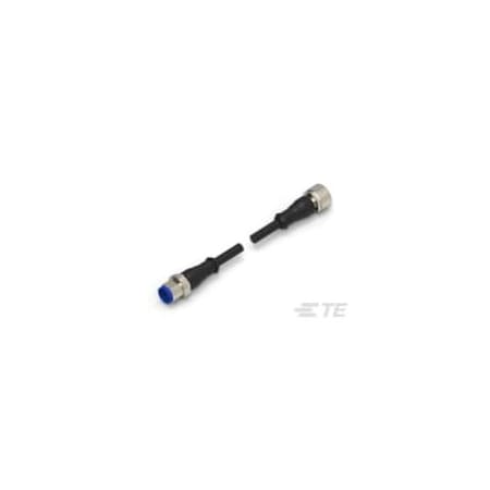 Te Connectivity M12 strgt plug to M12 strgt socket AA 1-2273112-4